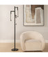 Floor Lamp in Sleek Black with 3 LED arms