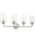 Celino 4-Light Bath & Vanity Brushed Nickel