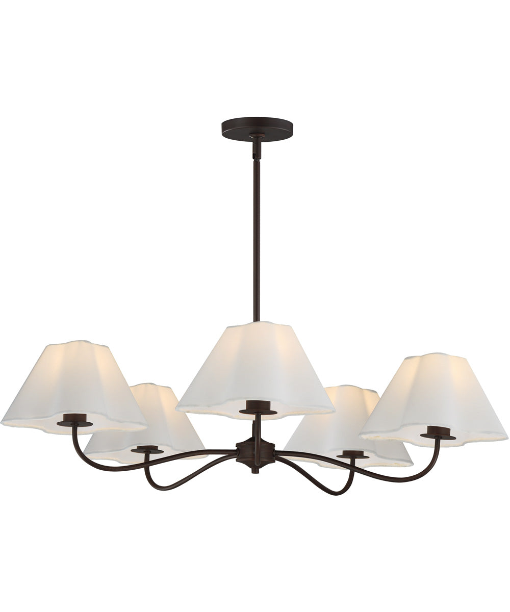 Saxon 5-Light Chandelier Oil Rubbed Bronze