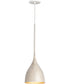 Fleur 1-Light Mini Pendant White/Gold