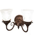 13" Wide Wreath & Garland 2 Light Wall Sconce