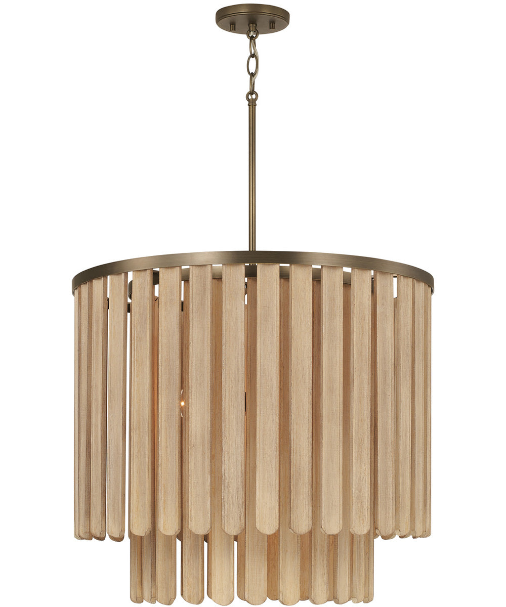 Jada 5-Light Pendant Dark Brass