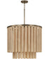 Jada 5-Light Pendant Dark Brass