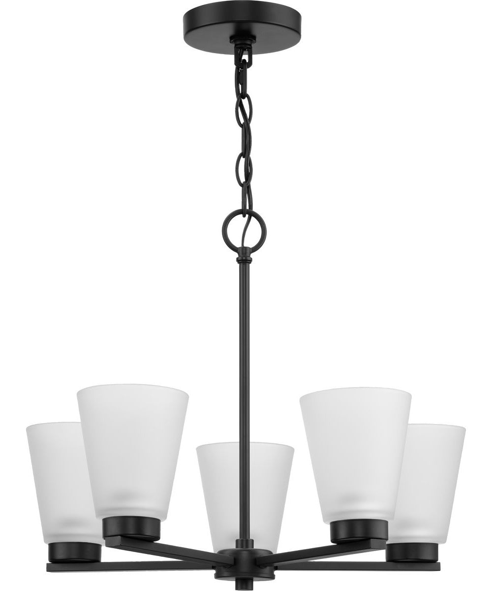Tanner 5-Light Chandelier Matte Black