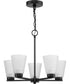 Tanner 5-Light Chandelier Matte Black