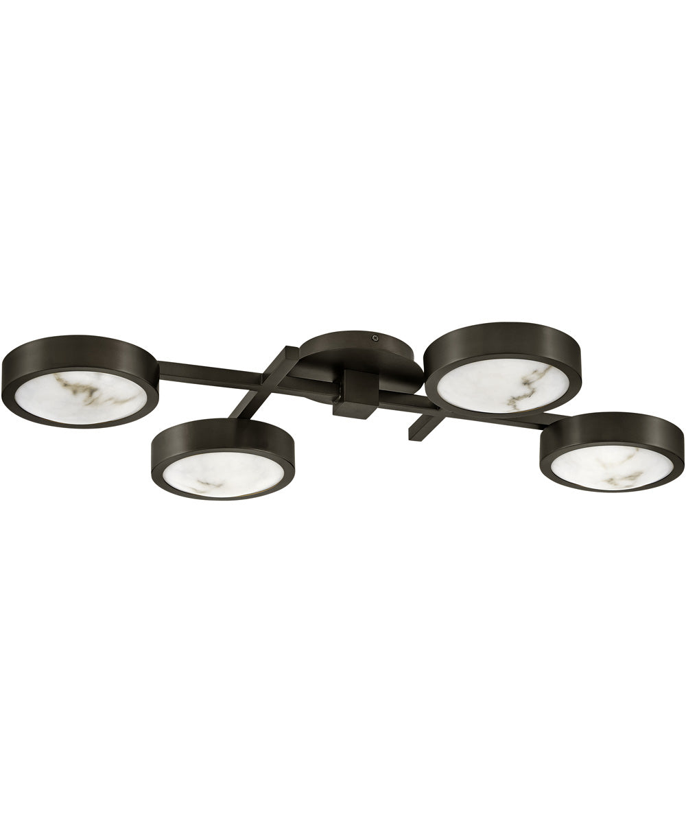 Cava LED-Light Large Flush Mount in Black Oxide