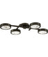 Cava LED-Light Large Flush Mount in Black Oxide