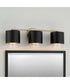 Weller 3-Light Vanity Matte Brass and Black