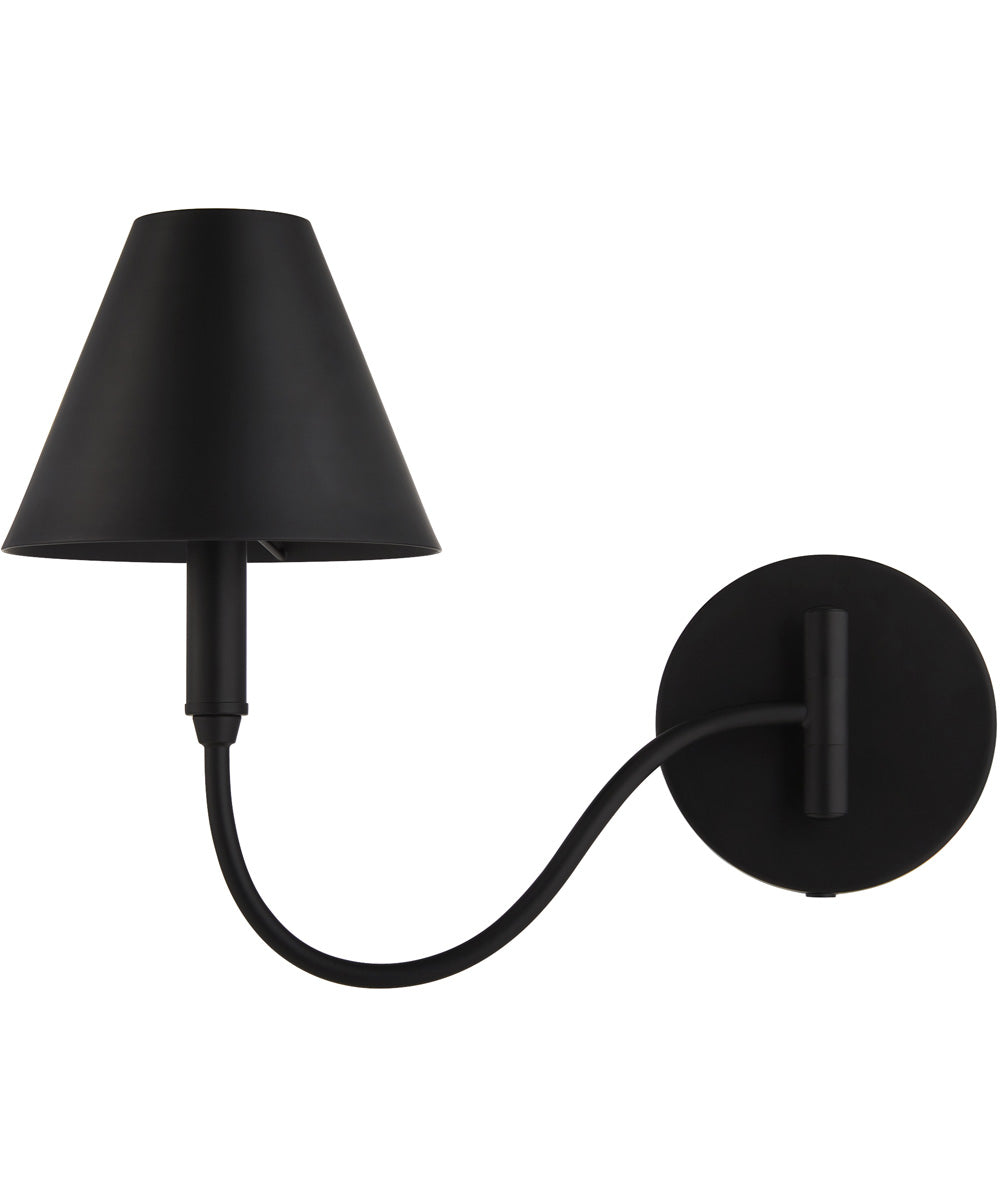 Waltz 1-light Wall Mount Light Fixture Matte Black