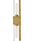 Monte 2-Light Large Two Light Sconce in Heritage Brass