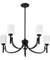 Solara 5-Light Chandelier Matte Black
