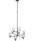 Council 9-Light Lighting Flat Black/Satin Brass