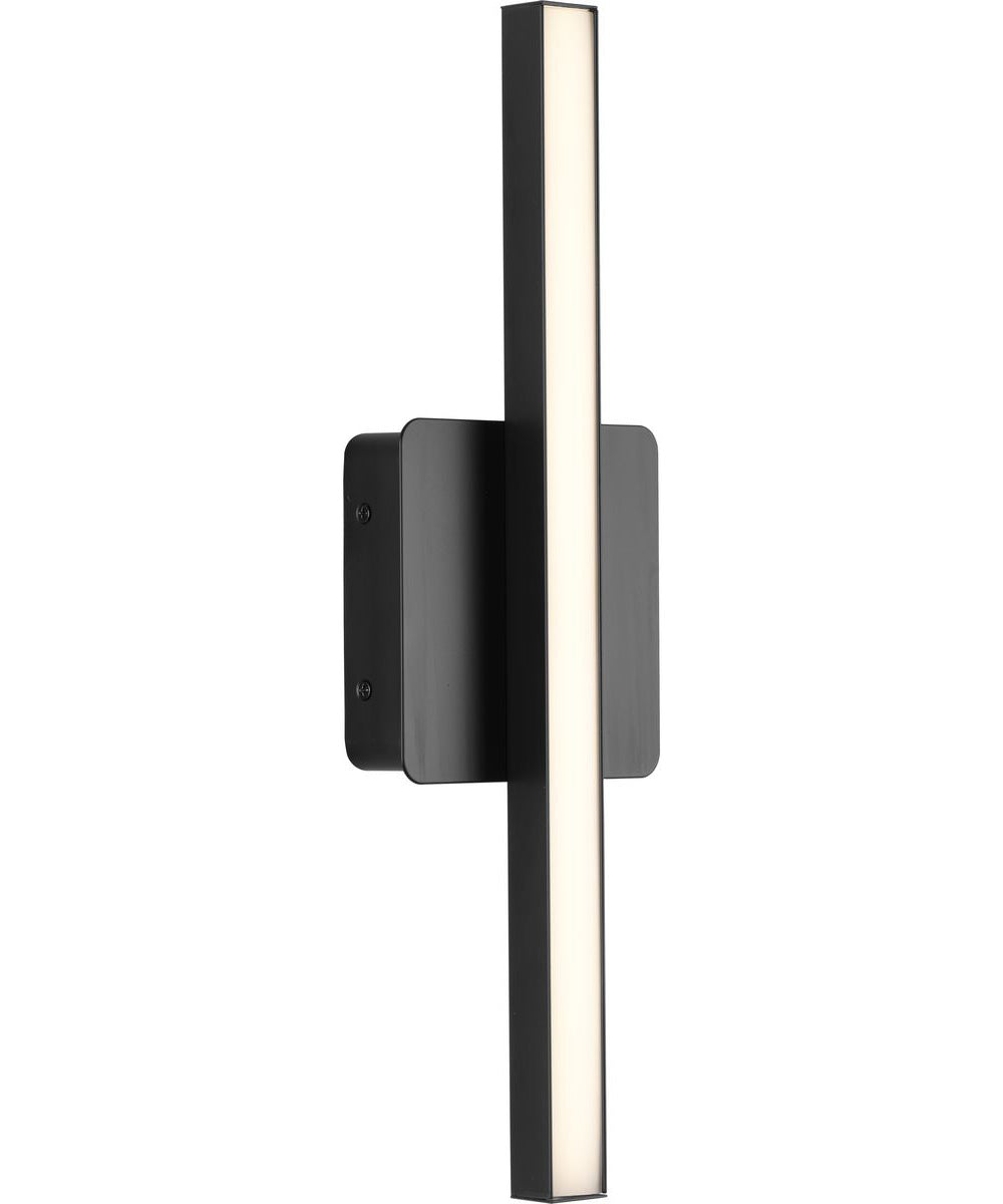 Phase 4 16 in. Small Modern Integrated 3CCT Integrated LED Linear Vanity Light Matte Black