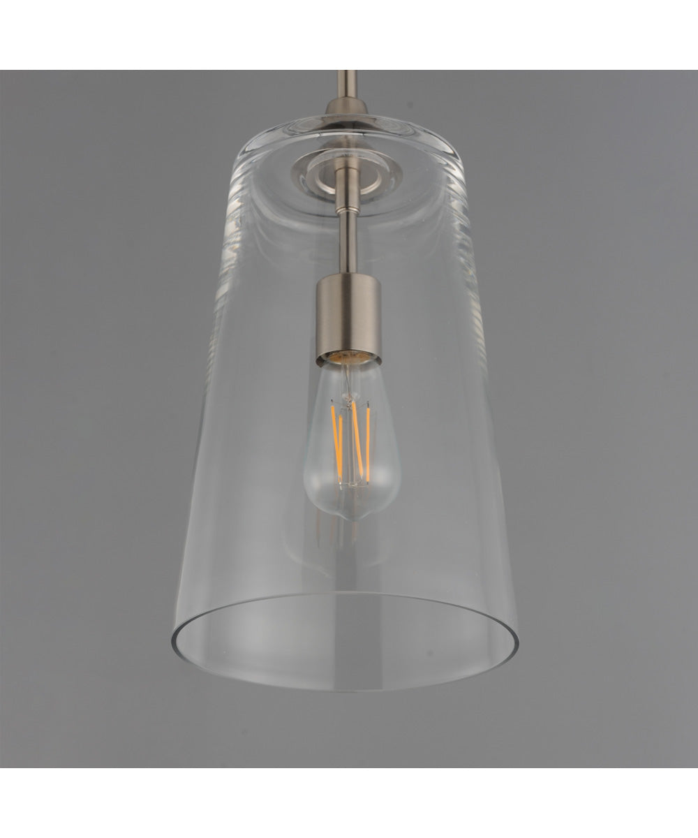 Hudson Single Pendant Satin Nickel