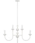 Mallory 8-Light Chandelier Ceramic White