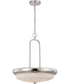 33"W Dylan 3-Light Pendant Polished Nickel