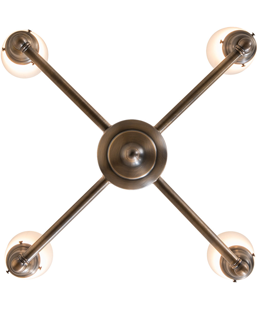 27" Wide Revival Oyster Bay Goblet 4 Light Chandelier