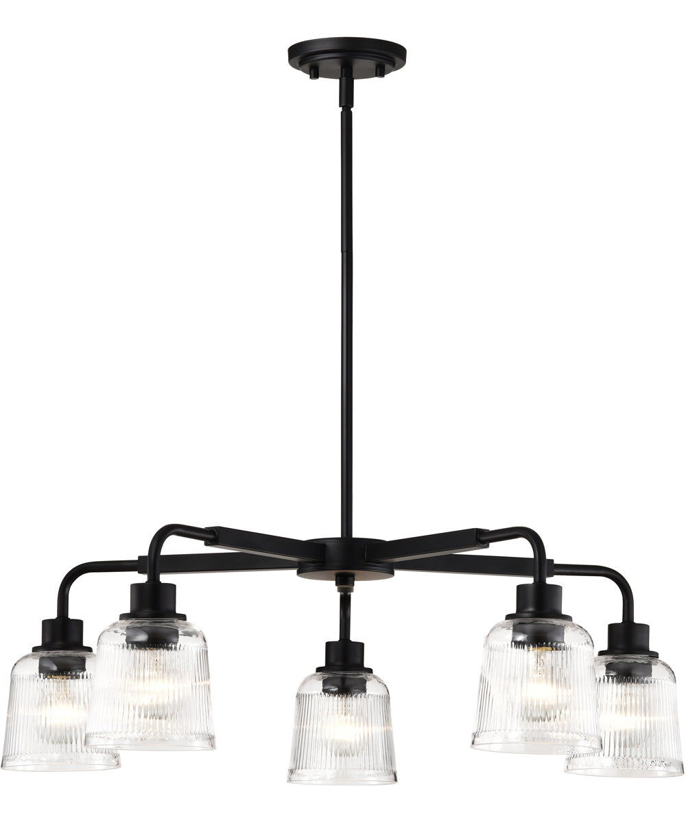 Grayson 5-Light Chandelier Matte Black