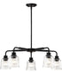Grayson 5-Light Chandelier Matte Black
