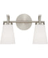 Drake 2-Light Vanity Brushed Nickel