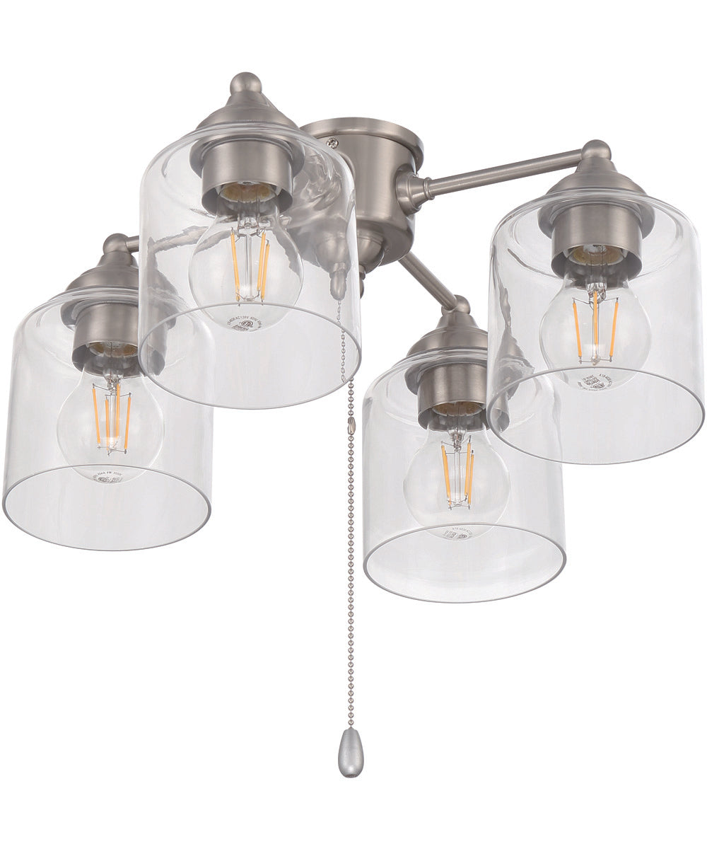 4-Light Accessory Brushed Polished Nickel