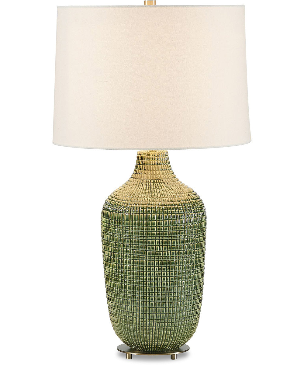 Dulcich Green Grid Table Lamp