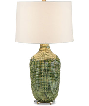 Dulcich Green Grid Table Lamp