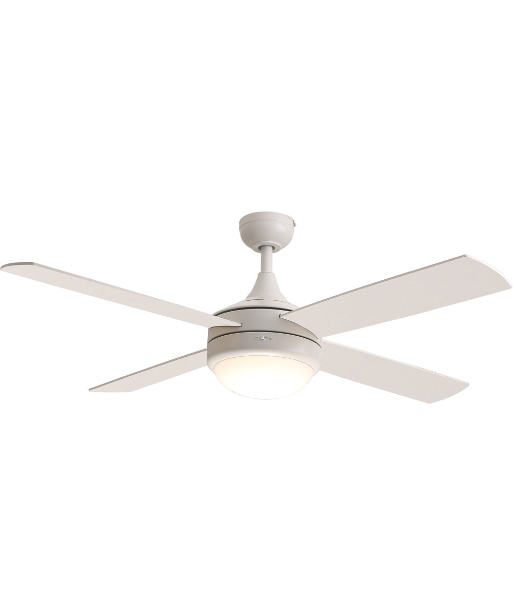 Quattro 52 inch 4-Blade Fan w LED Matte White