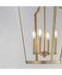 Arden 4-Light Pendant Natural Aged Brass
