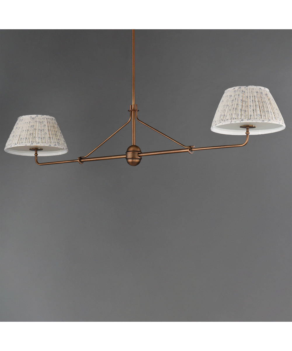 Dunbridge 2-Light Pendant Weathered Brass