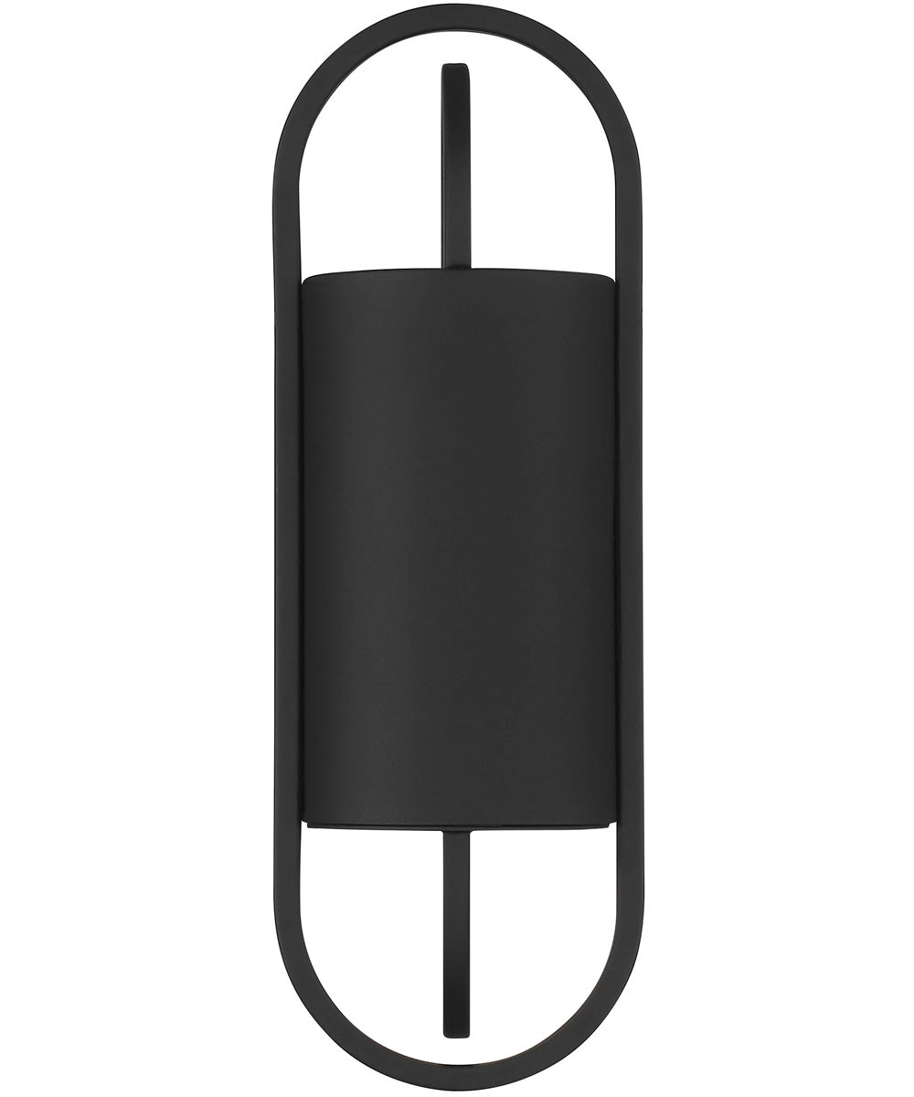 Nightfall 1 Light Wall Lantern Black