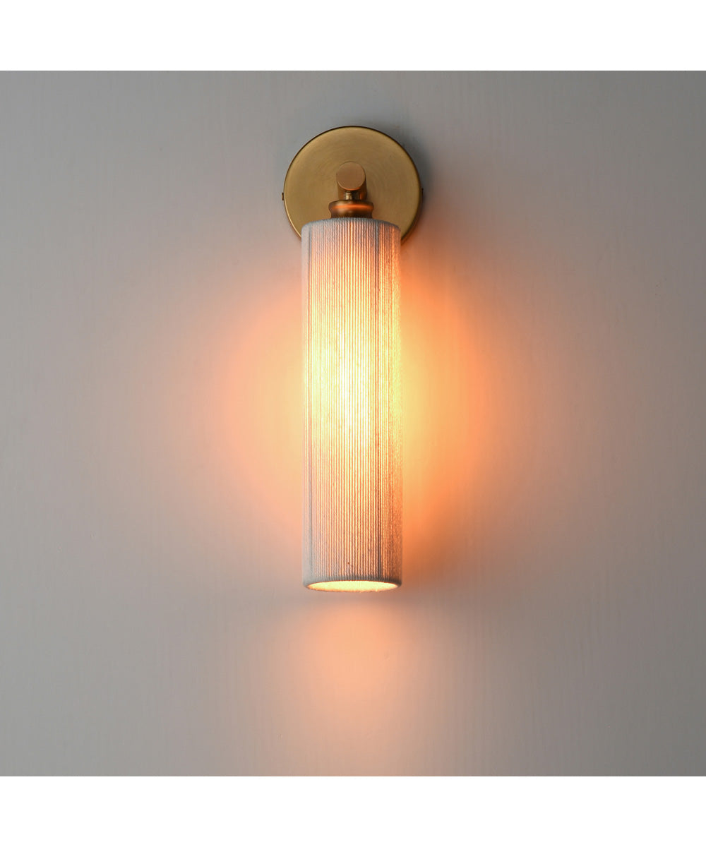 Aveline 1-Light Wall Sconce Natural Aged Brass