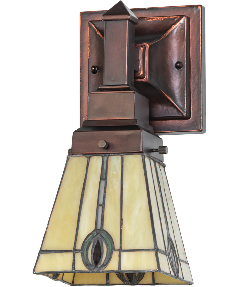5" Wide Spear Mission Wall Sconce