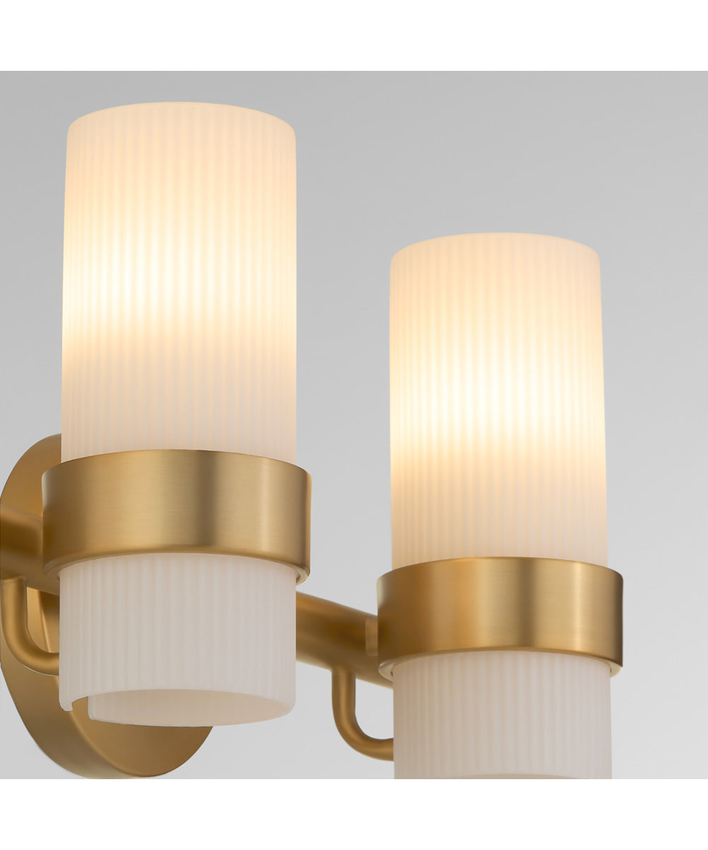 Sojourn 2-light Bath Vanity Light Brushed Brass