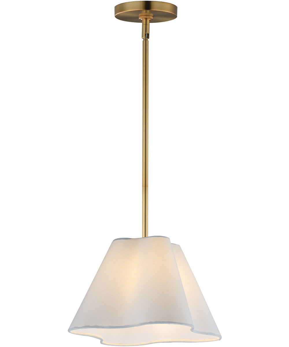 Saxon 14 inch Pendant Natural Aged Brass
