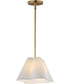 Saxon 14 inch Pendant Natural Aged Brass
