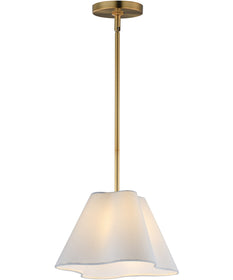 Saxon 14 inch Pendant Natural Aged Brass