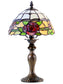 Innsdale Rose 15.25 Inch  Tall Handmade Tiffany Accent Lamp