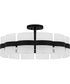 Sweeney Extra Large 6-light Semi Flush Mount Matte Black
