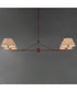Dunbridge 4-Light Chandelier Weathered Brass