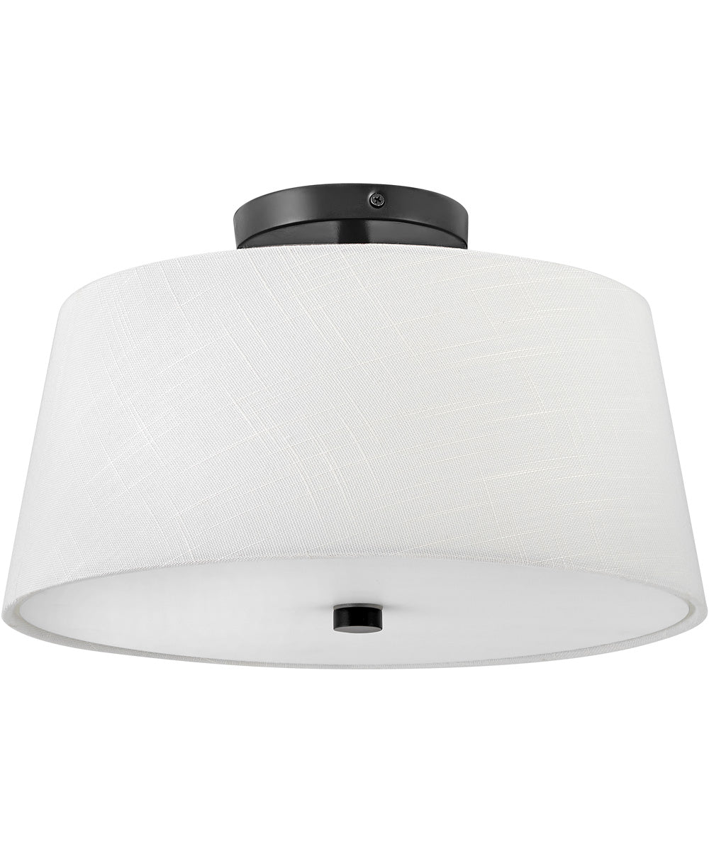 Beale 2-Light Medium Flush Mount in Black