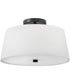 Beale 2-Light Medium Flush Mount in Black