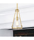 Valentine 1-Light Pendant Vintage Brass
