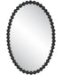 Serna Black Oval Mirror