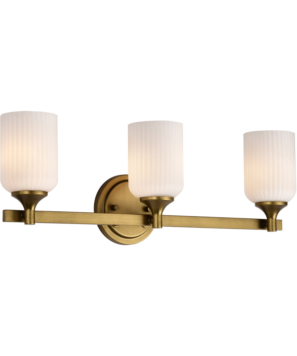 Solara 3-Light Vanity & Wall Natural Brass