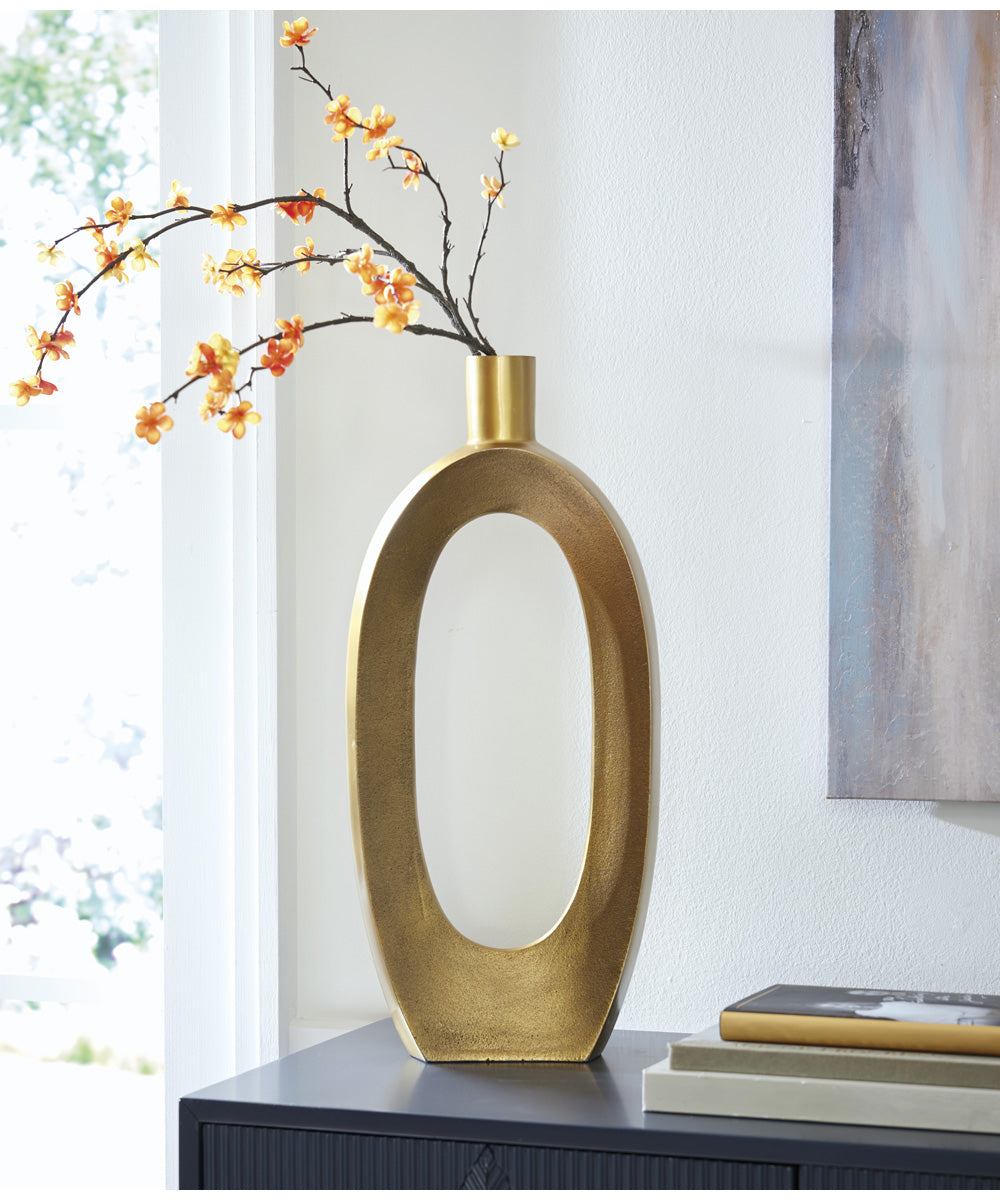 Lawtonville Vase Antique Gold