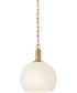 Rivi 1-Light Medium Pendant in Lacquered Brass