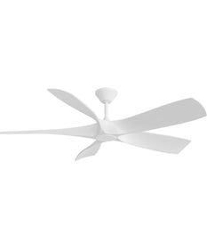 Vernal 60-in 5-Blade LED Wi-Fi Transitional Indoor/Outdoor Smart DC Ceiling Fan Satin White
