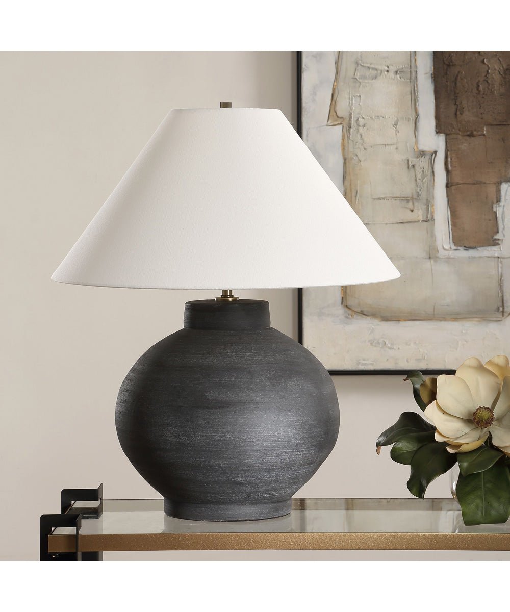 Tramore Rustic Charcoal Table Lamp