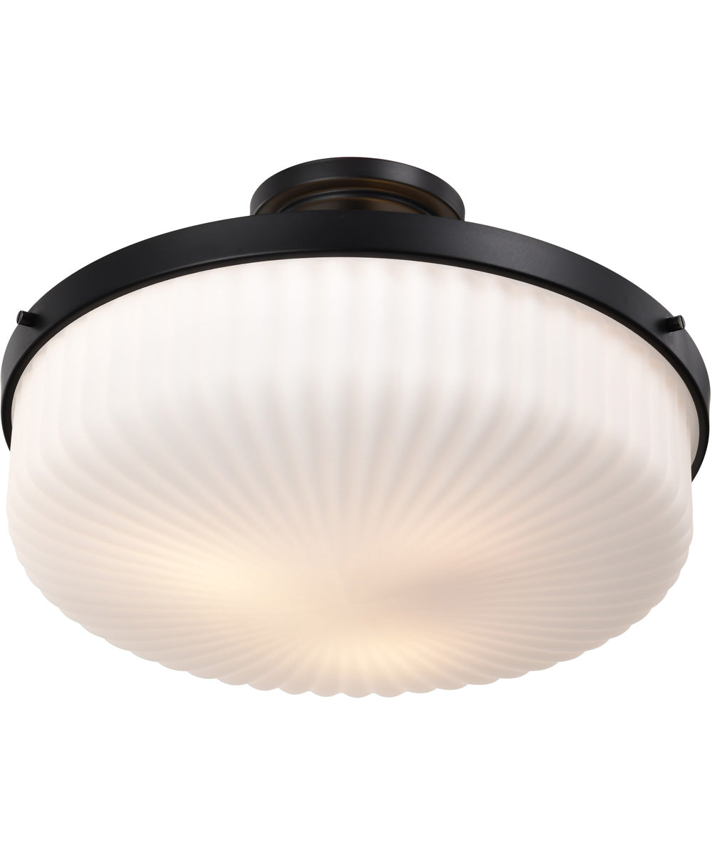 Solara 3-Light Close-to-Ceiling Matte Black